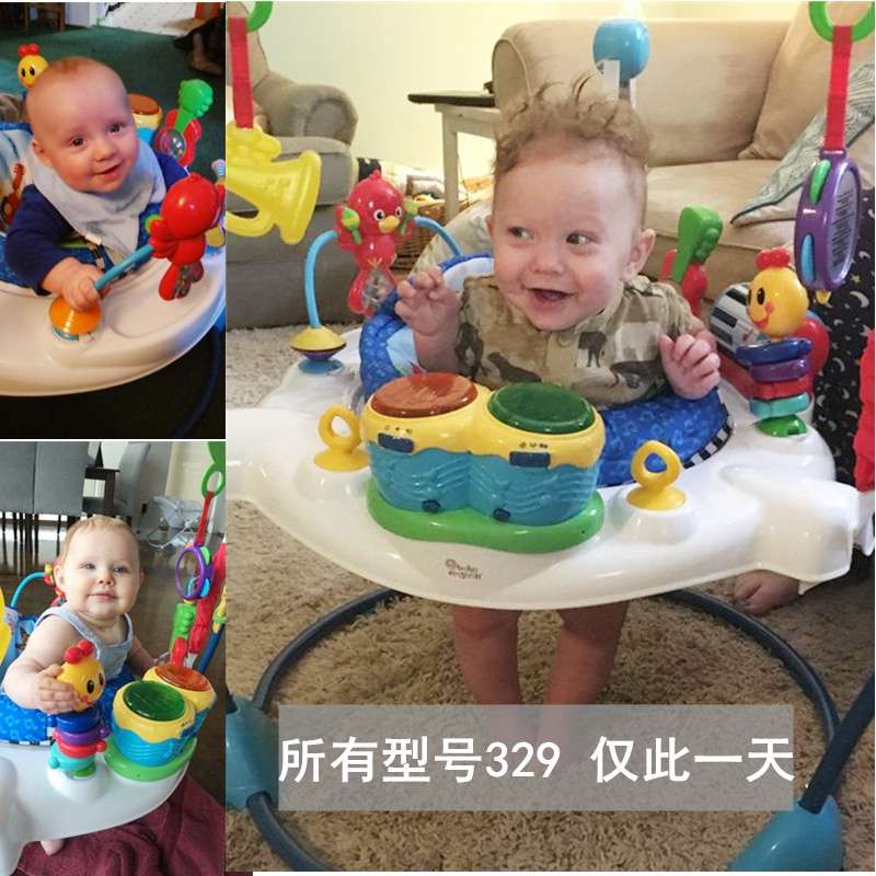 新品babyeinstein跳跳椅弹跳椅婴儿游戏桌健身架4-24个月宝宝玩具详情图1