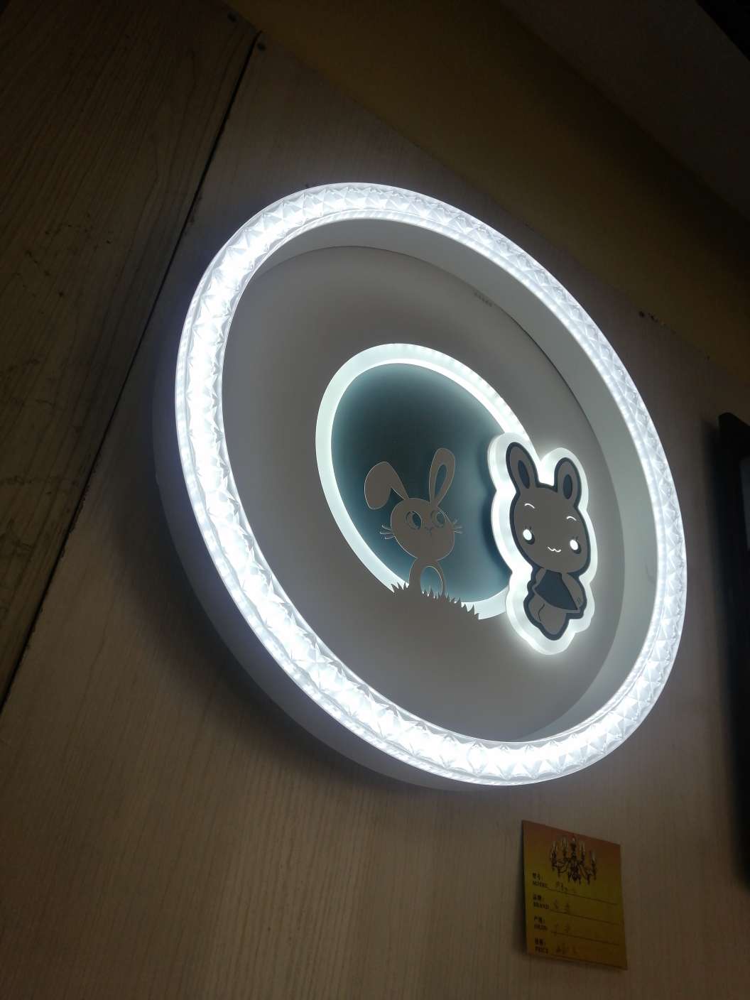 The living room lamp is modern, simple, elegant, creative and light luxury. The bedroom lamp is a little rabbit Specification image