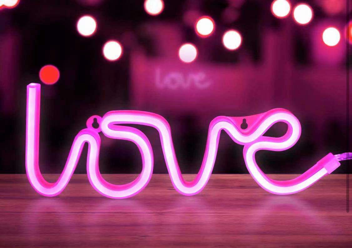 New cross-border best-selling led neon lights, popular Instagram confession and proposal three-dimensional shaped lights, bar decorative lights, and colorful lights