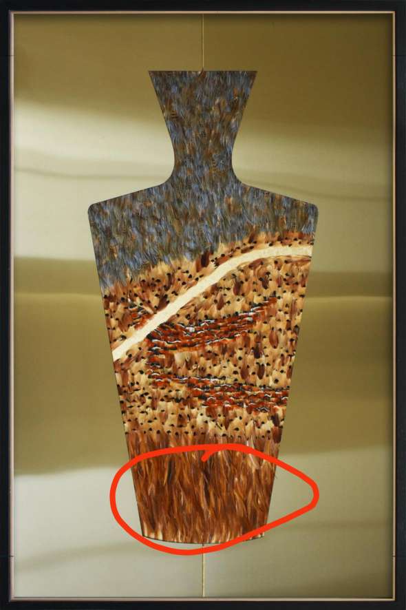 羽毛工艺画