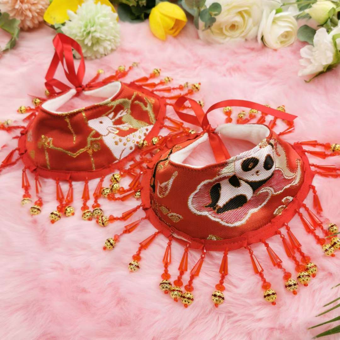 宠物宝宝衣服学院风金貂绒新年加厚外套详情图8