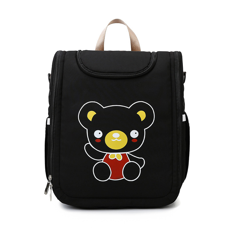 新款多功能妈妈包，韩版卡通妈咪包双肩，婴儿床二合一母婴包详情图9