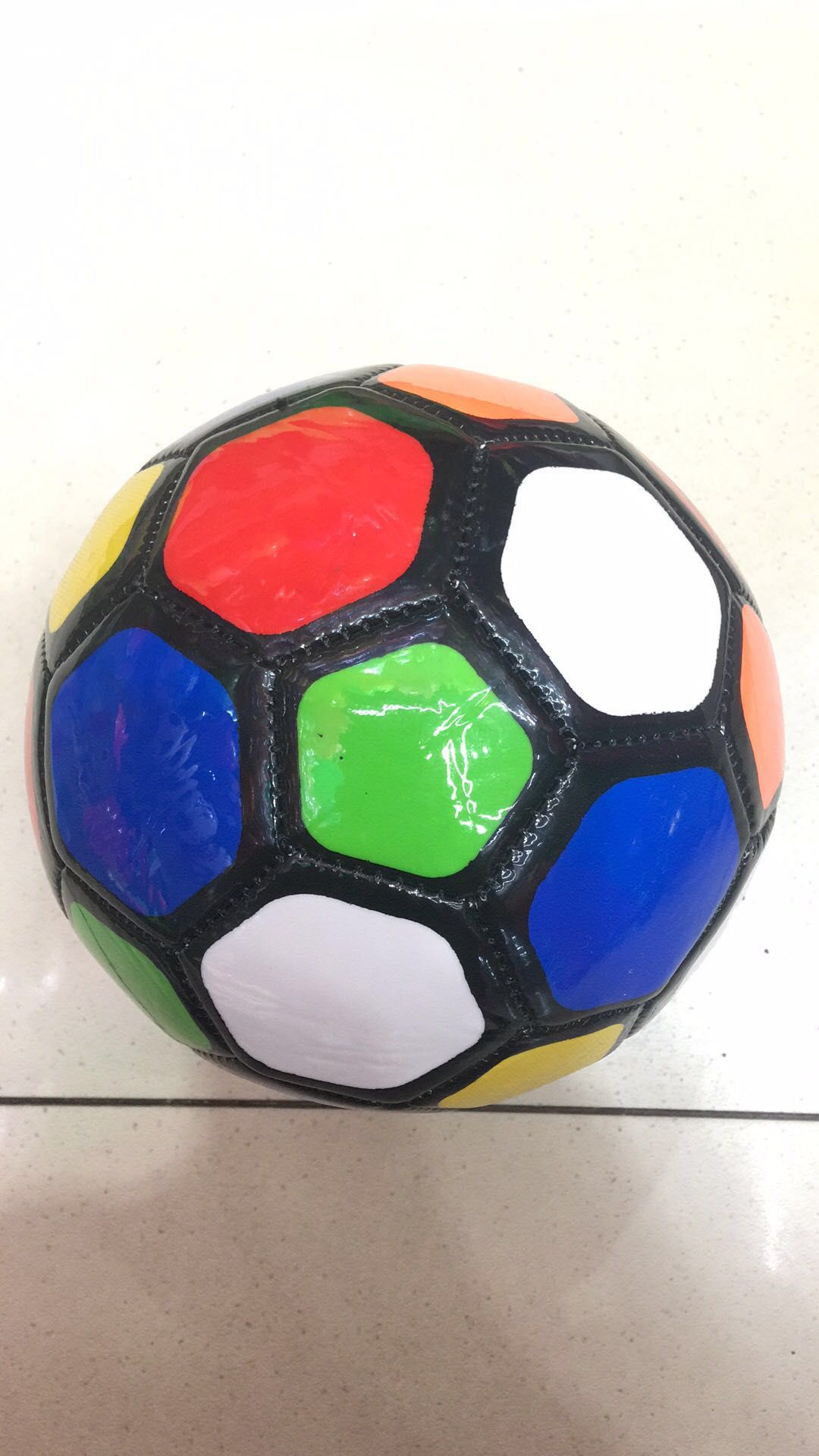 2号小足球，儿童玩具球，充气足球 机缝小足球详情图4