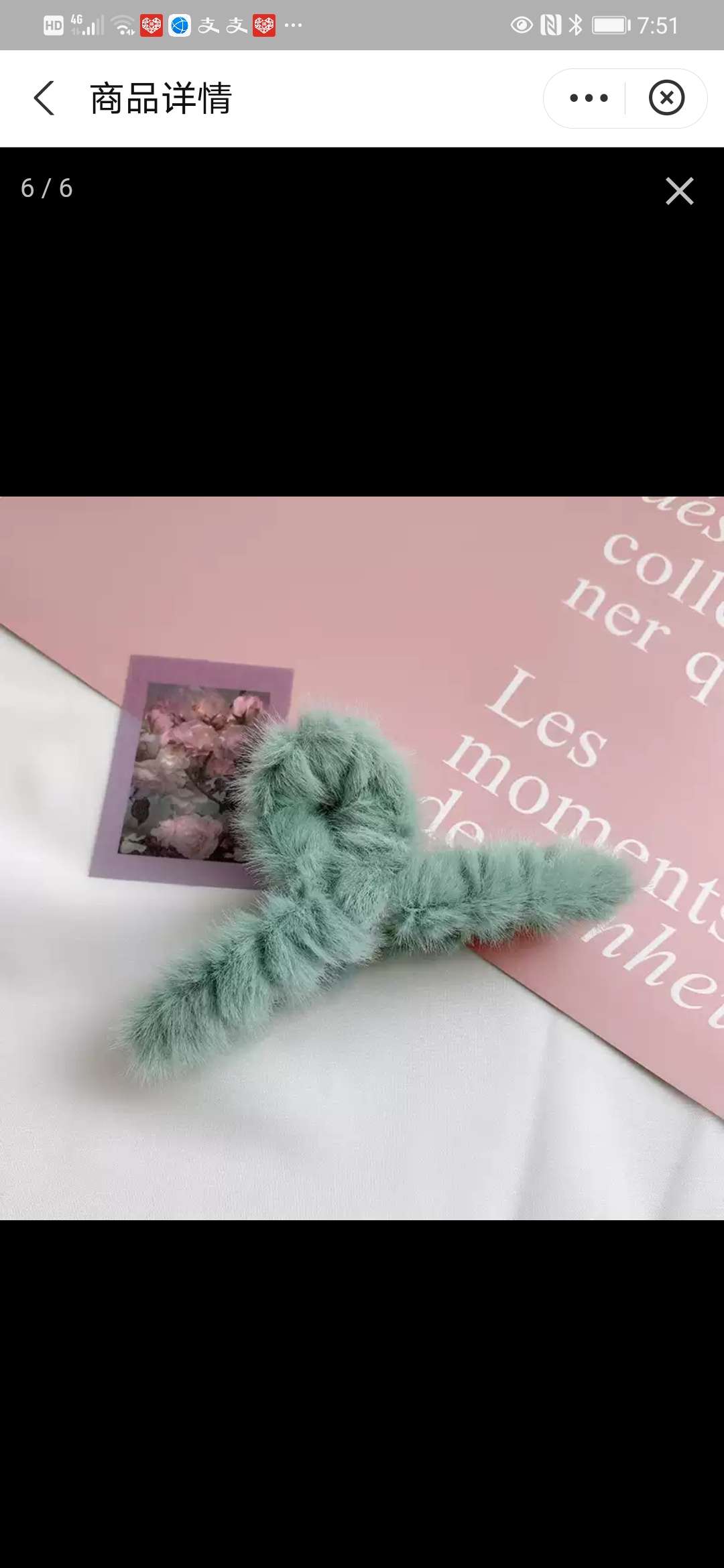 Korean autumn and winter furry hair accessories: Autumn hair gripper, hair clip, girls' back of the head gripper, big head gripper, shark clip details Picture