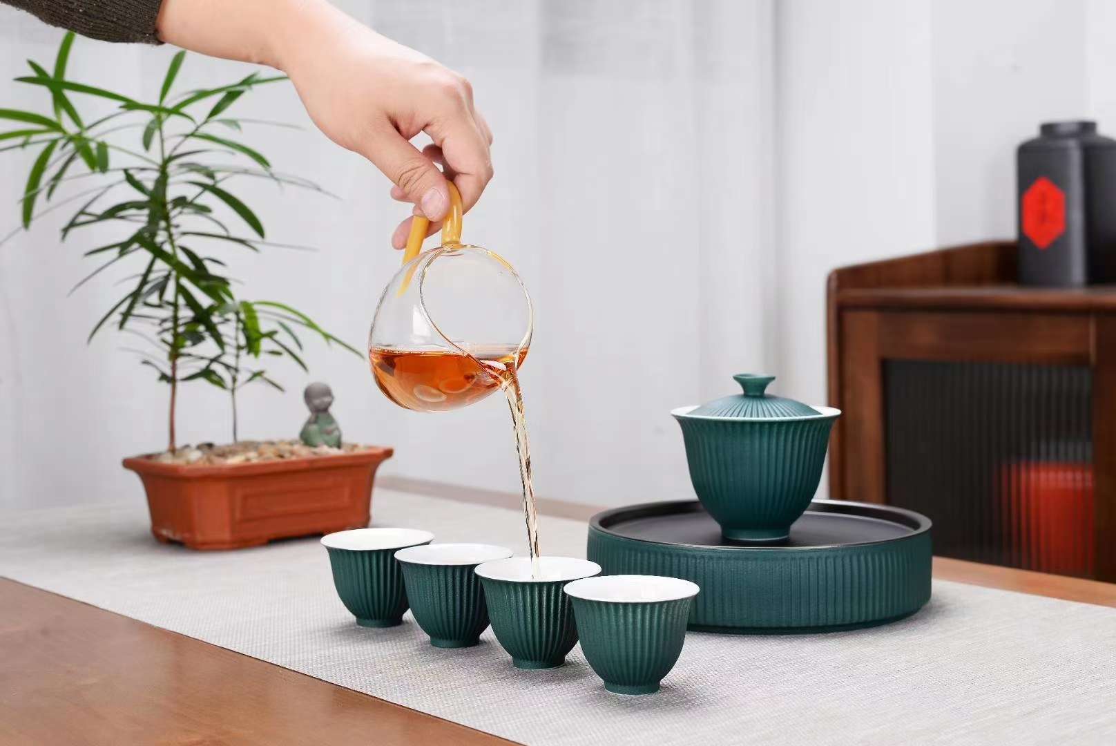 Ceramic Tea Set Travel Set Tao Li Home 009 Item Picture