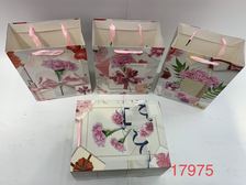 纸袋礼品袋服装袋包装袋白卡纸花系列KX17975