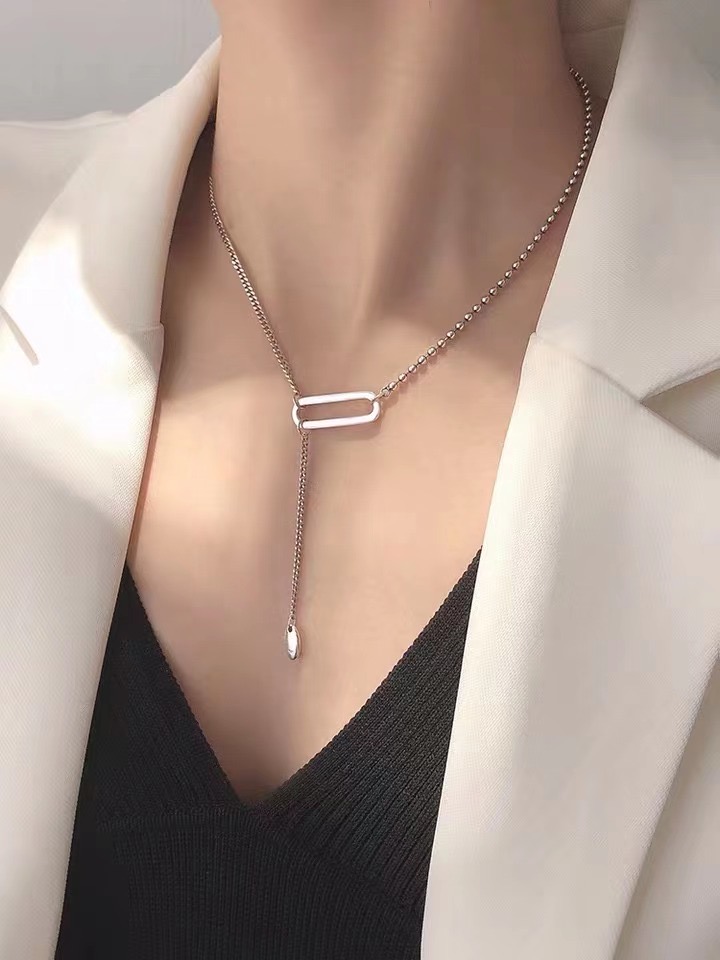 UKI SILVER with Season S925 sterling silver circular ⭕ tassel necklace Application Scenario
