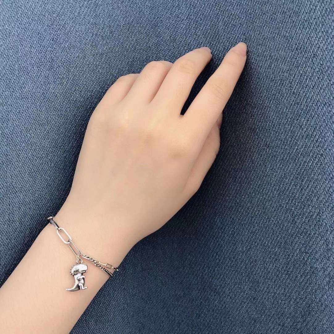 UKI SILVER  与季S925纯银个性恐龙可爱🦕手链细节图