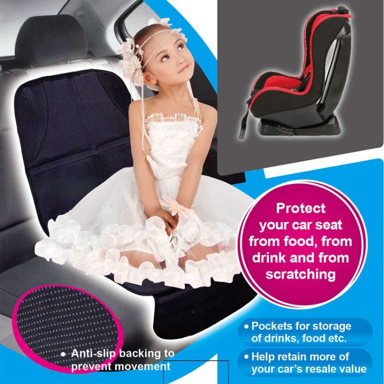 汽车儿童座椅保护垫 安全座椅防滑防磨汽车坐垫 汽车座椅保护垫白底实物图