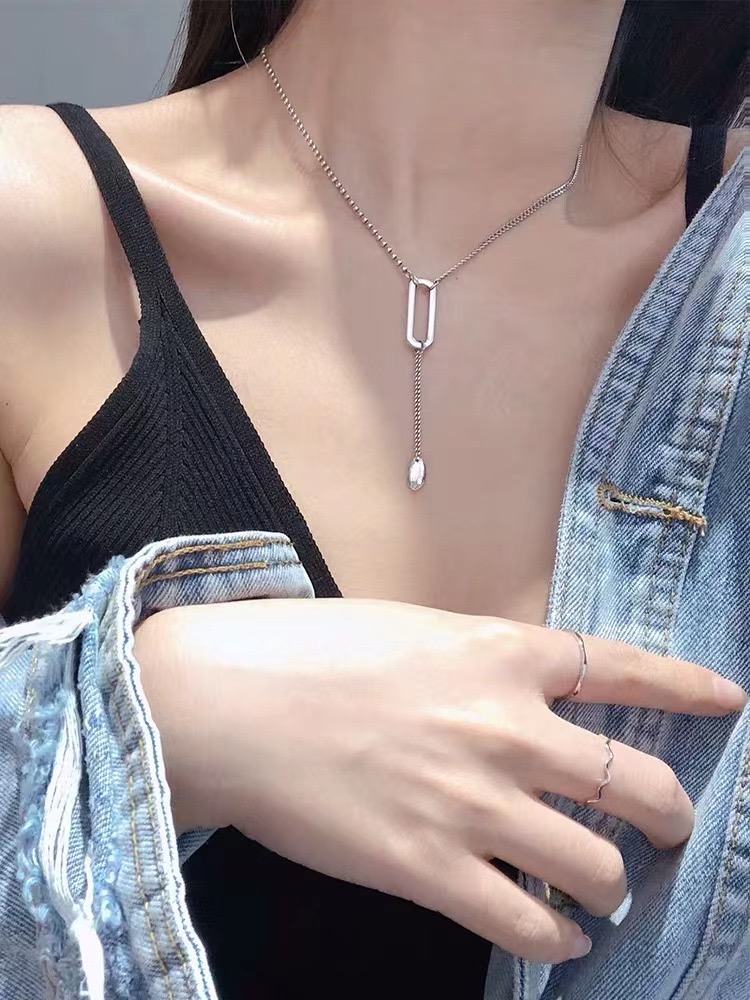 UKI SILVER with Season S925 sterling silver circular ⭕ tassel necklace Specification image