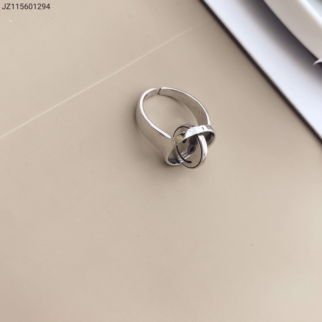 UKI SILVER and Season S925 sterling silver rotating smiley face 😃 ring Specification image