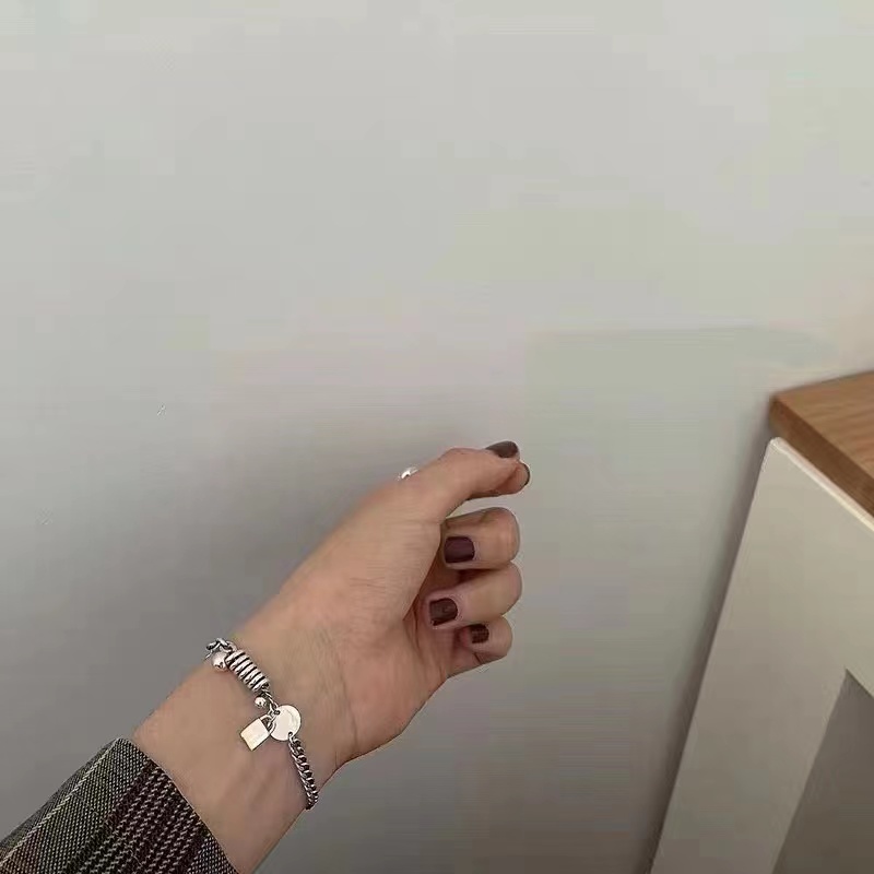 UKI SILVER and Ji S925 pure silver spiral lock brand personalized bracelet