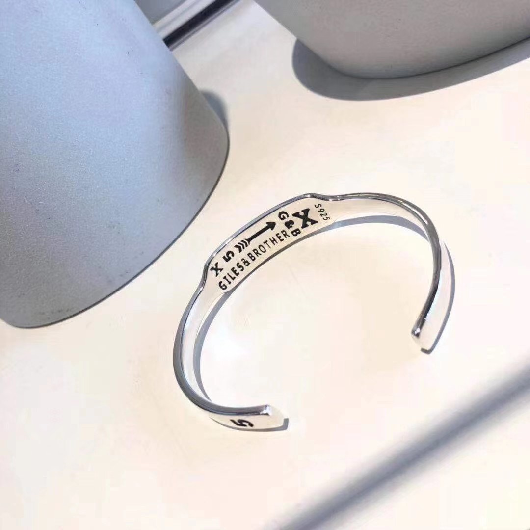UKI SILVER and Ji S925 pure silver polished plate bracelet Specification image
