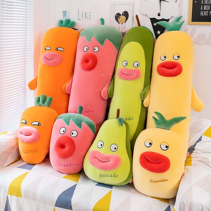 毛绒玩具可爱水果抱枕毛绒公仔卡通水果抱枕图
