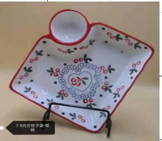 New ceramic dumpling plate Specification image