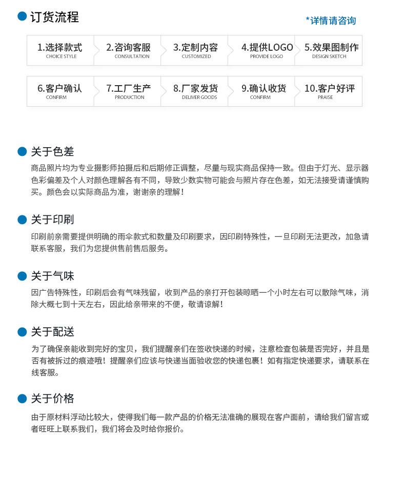 2.7米手摇纤维24根超弹性个性防晒户外遮阳庭院沙滩伞详情图2