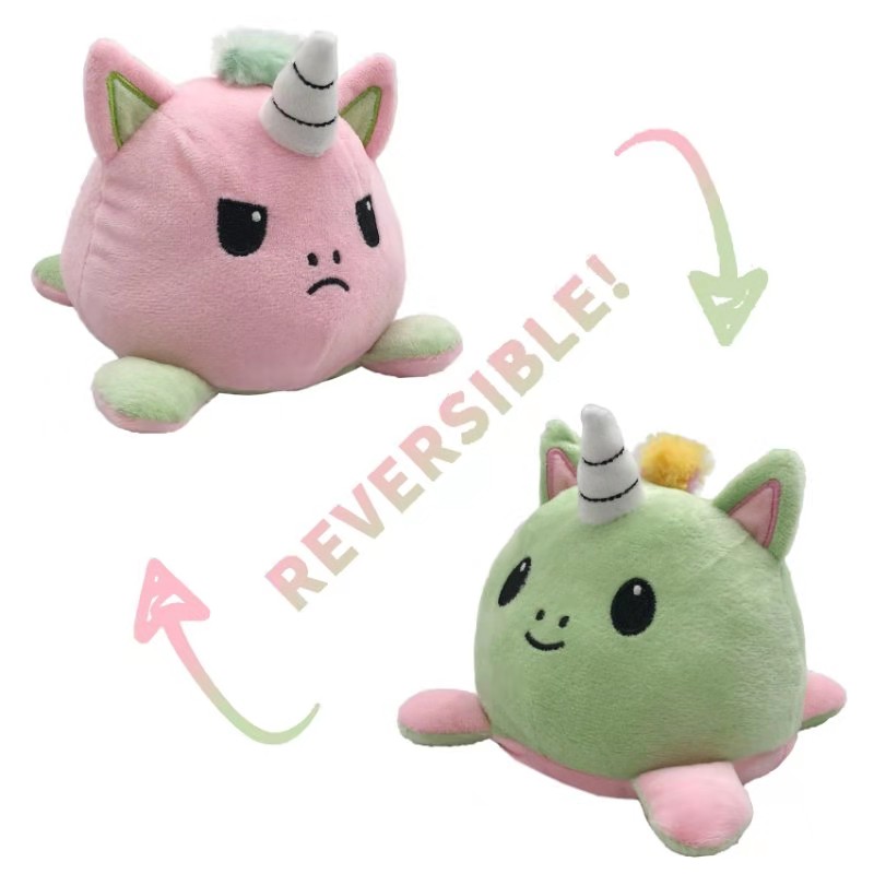 The best-selling plush toy, the unicorn flip figurine detail image 4