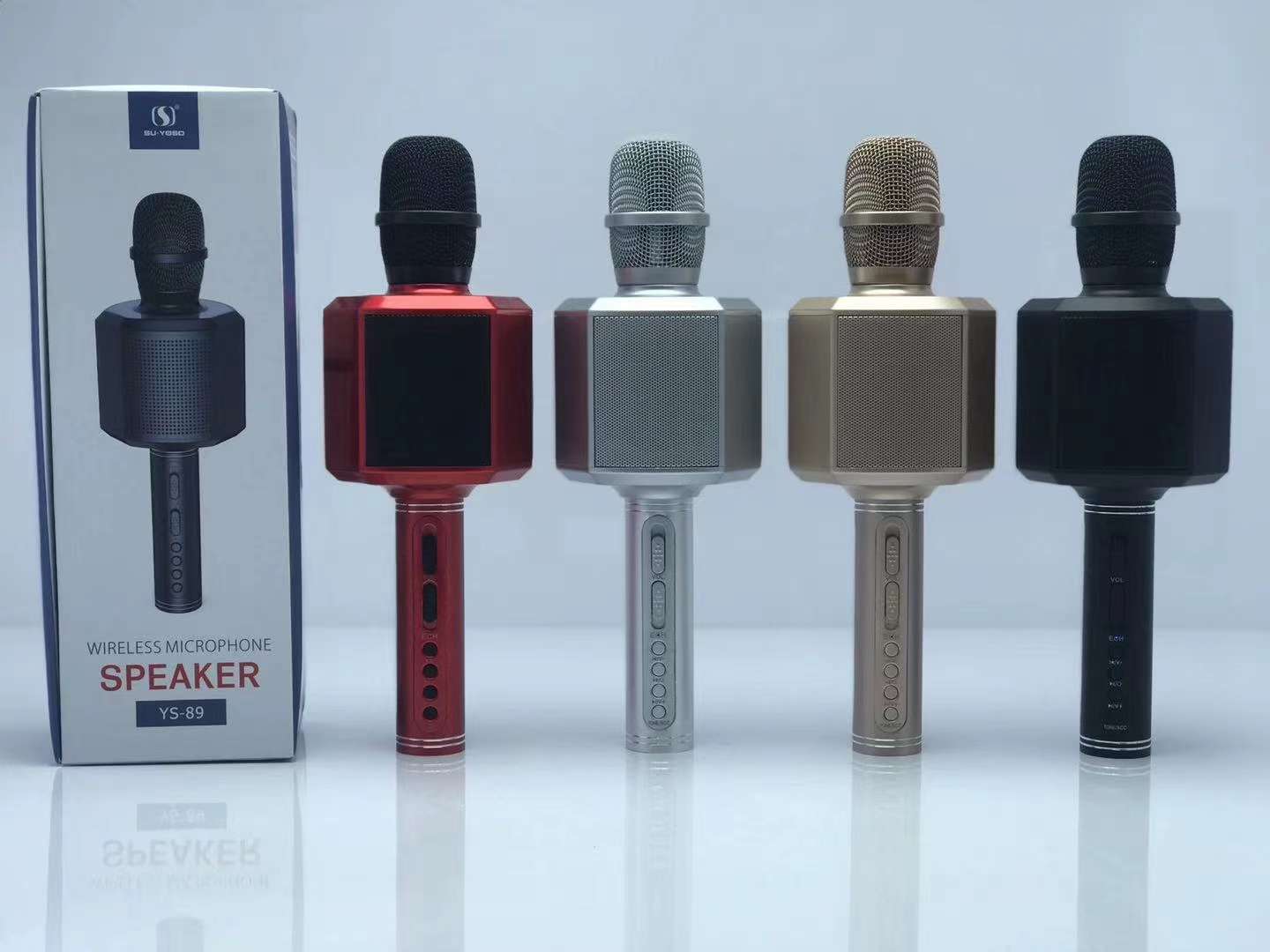🆕 New microphone speaker available [rose] product model: YS-89 Packaging size: 300*100*105MM outer box size: 62*57*41C Application Scenario