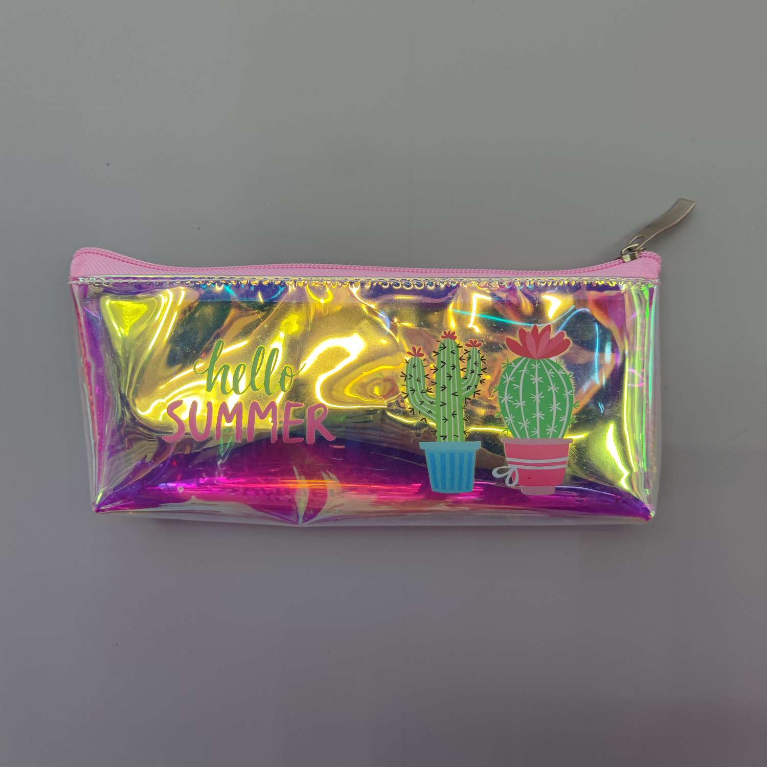 TPU幻彩小清新仙人掌笔袋