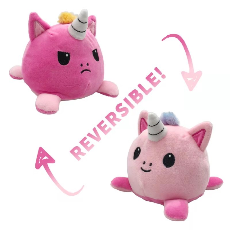 The best-selling plush toy, the unicorn flip figurine detail image 1