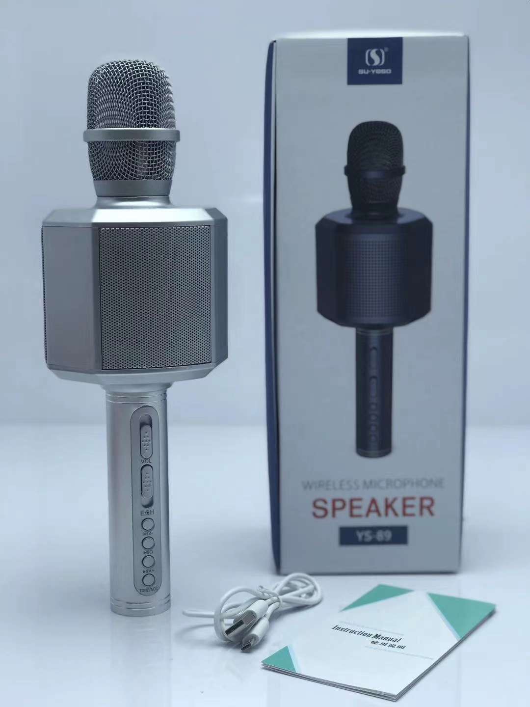 🆕 New microphone speaker available [rose] product model: YS-89 Packaging size: 300*100*105MM outer box size: 62*57*41C undefined