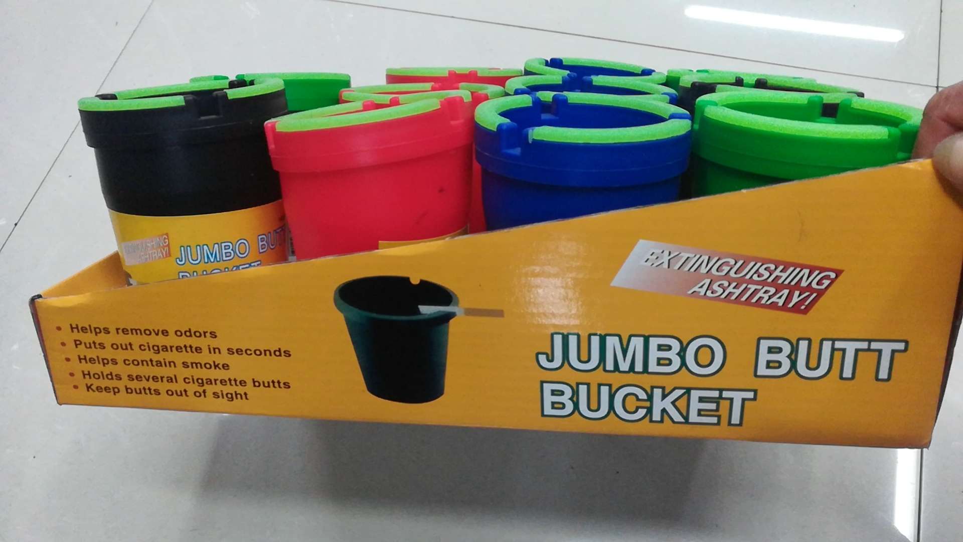 汽车烟灰缸车载荧光烟灰盒带夜光杂物彩色烟灰缸详情图2