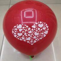 厂家直销婚房装饰 2.8克12寸印心气球告白气球