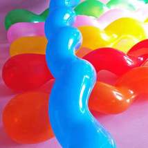 螺旋麻花大长条气球 金属球生日装饰布置乳胶气球