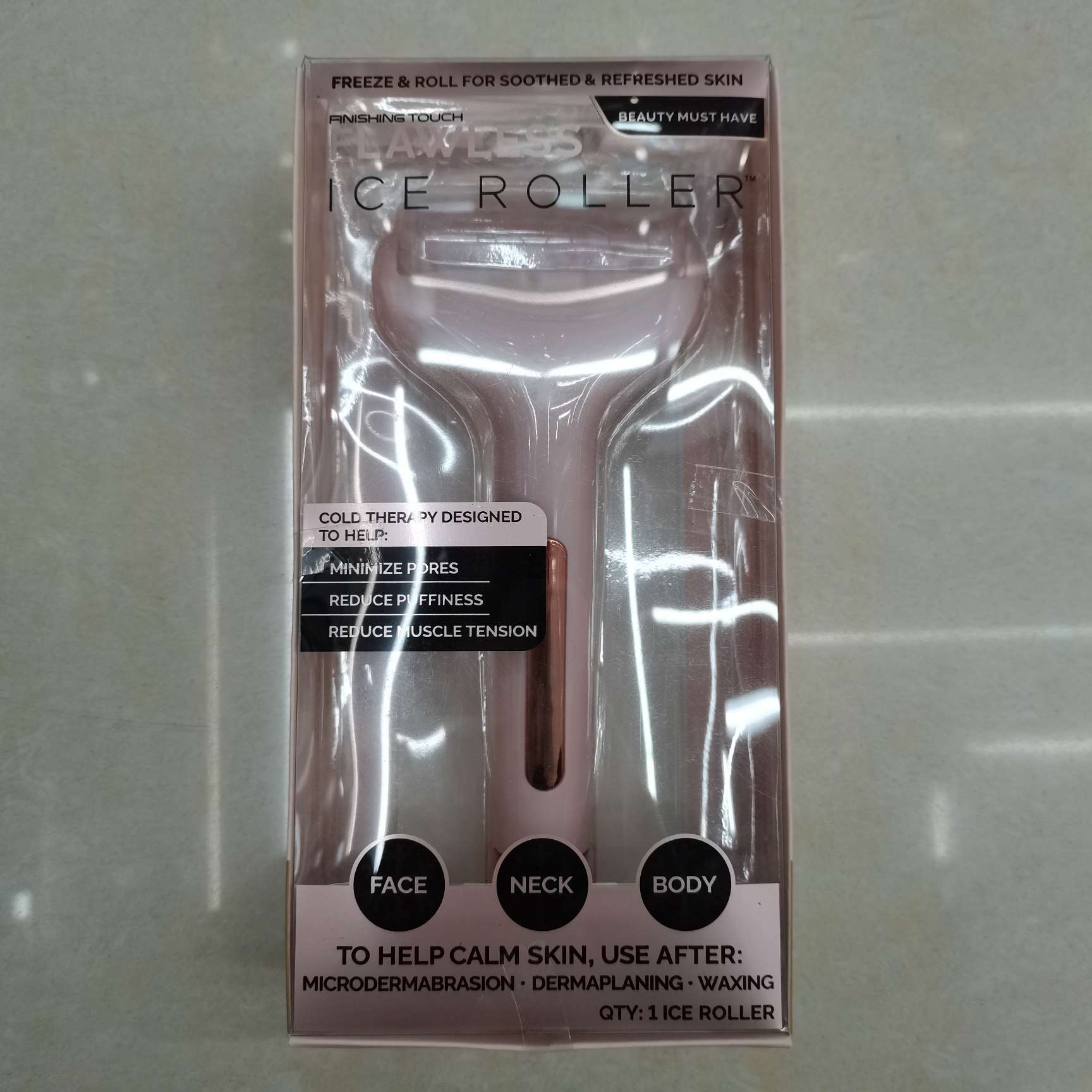 跨境ice roller手动冰滚轮按摩器