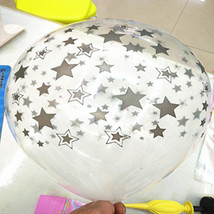 12寸加厚乳胶气球 透明五版印刷（图案随机）