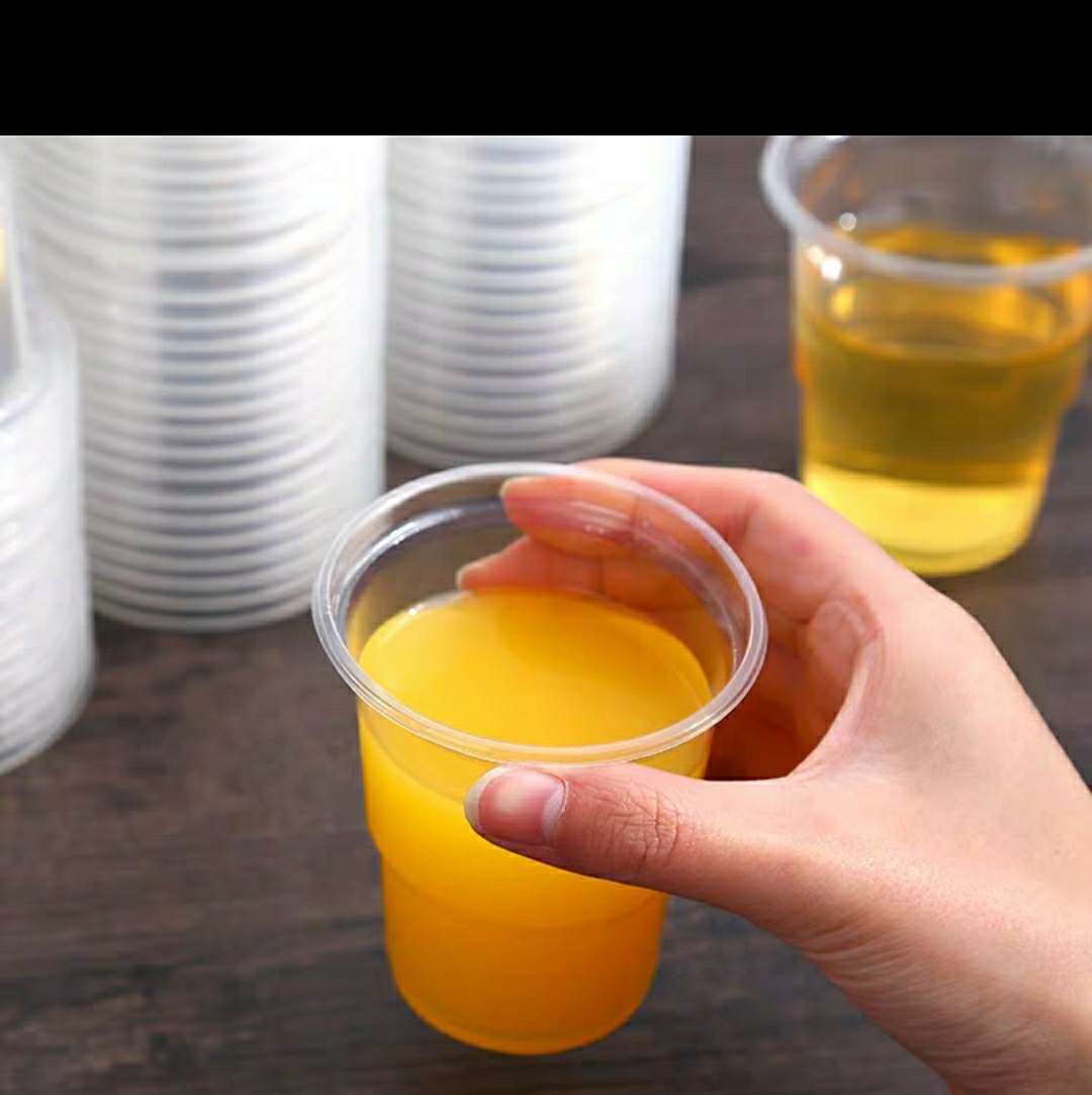 厂家直销28只装一次性杯子透明塑料杯家用饮料水杯办公啤酒杯茶杯塑杯详情图6