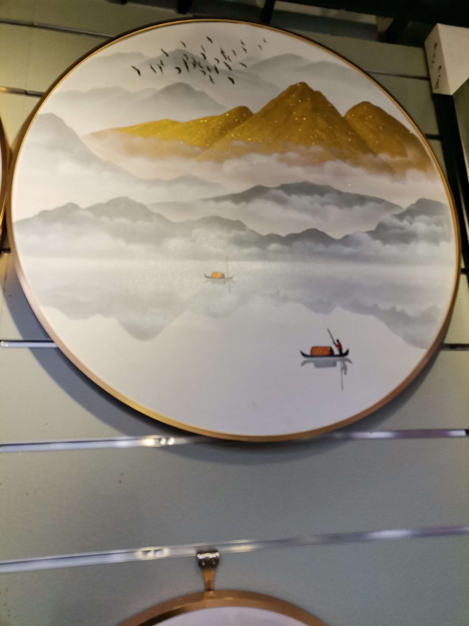 现代新中式装饰画油画居家酒店客厅装饰画02油画