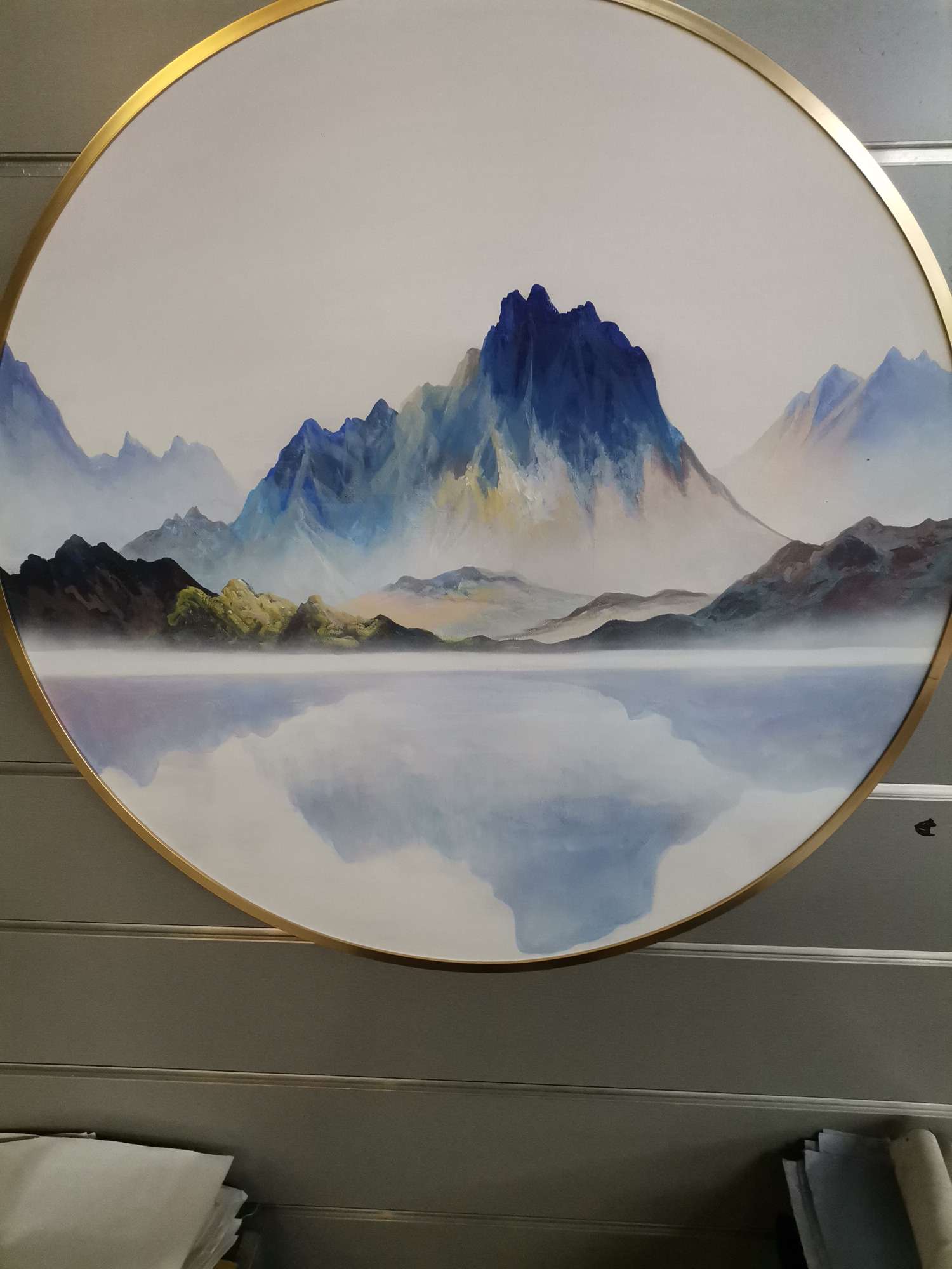 现代新中式装饰画油画居家酒店客厅装饰画国潮04油画