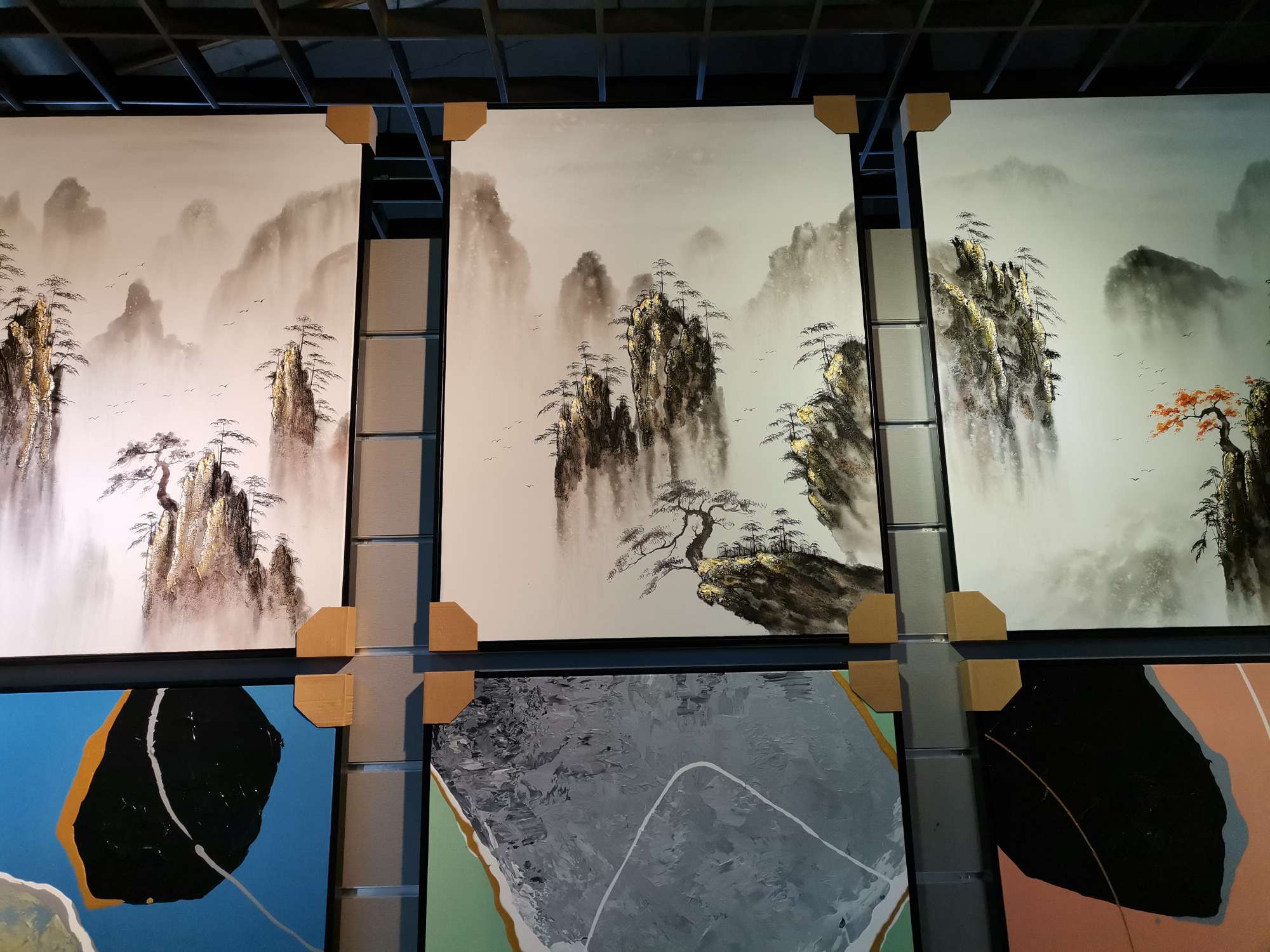 现代新中式装饰画国潮油画居家酒店客厅装饰画09油画