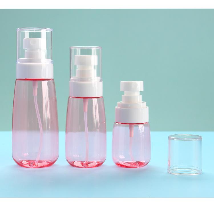 Portable travel press-type spray bottle, alcohol small spray jug, fine mist toner, makeup hydrating, empty bottle Specification image