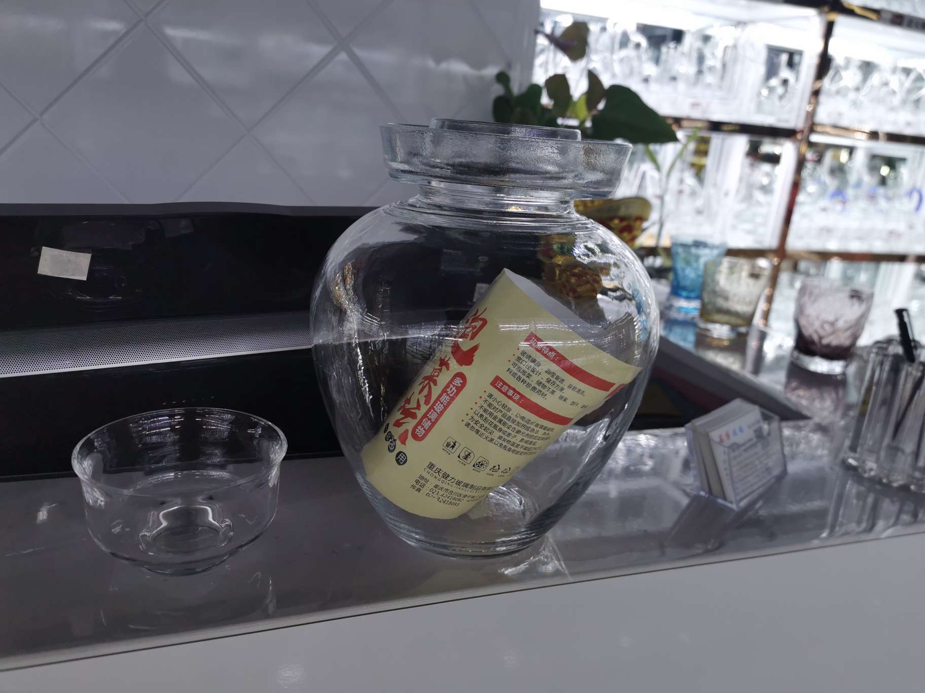 5升玻璃泡菜坛子腌菜缸玻璃透明加厚水密封腌菜泡罐家用咸菜储物罐详情图2