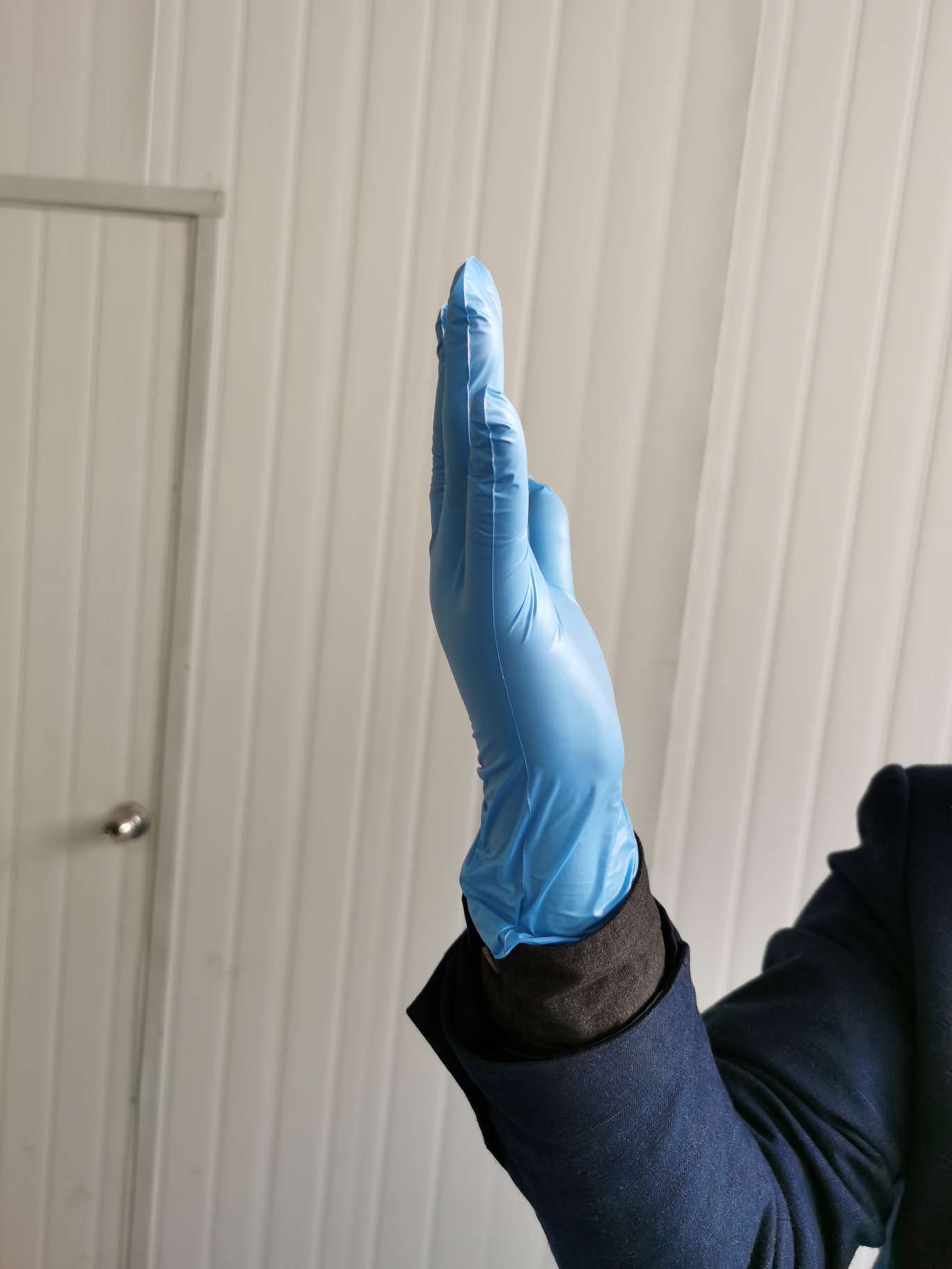 兰色PVc一次性手套详情图7