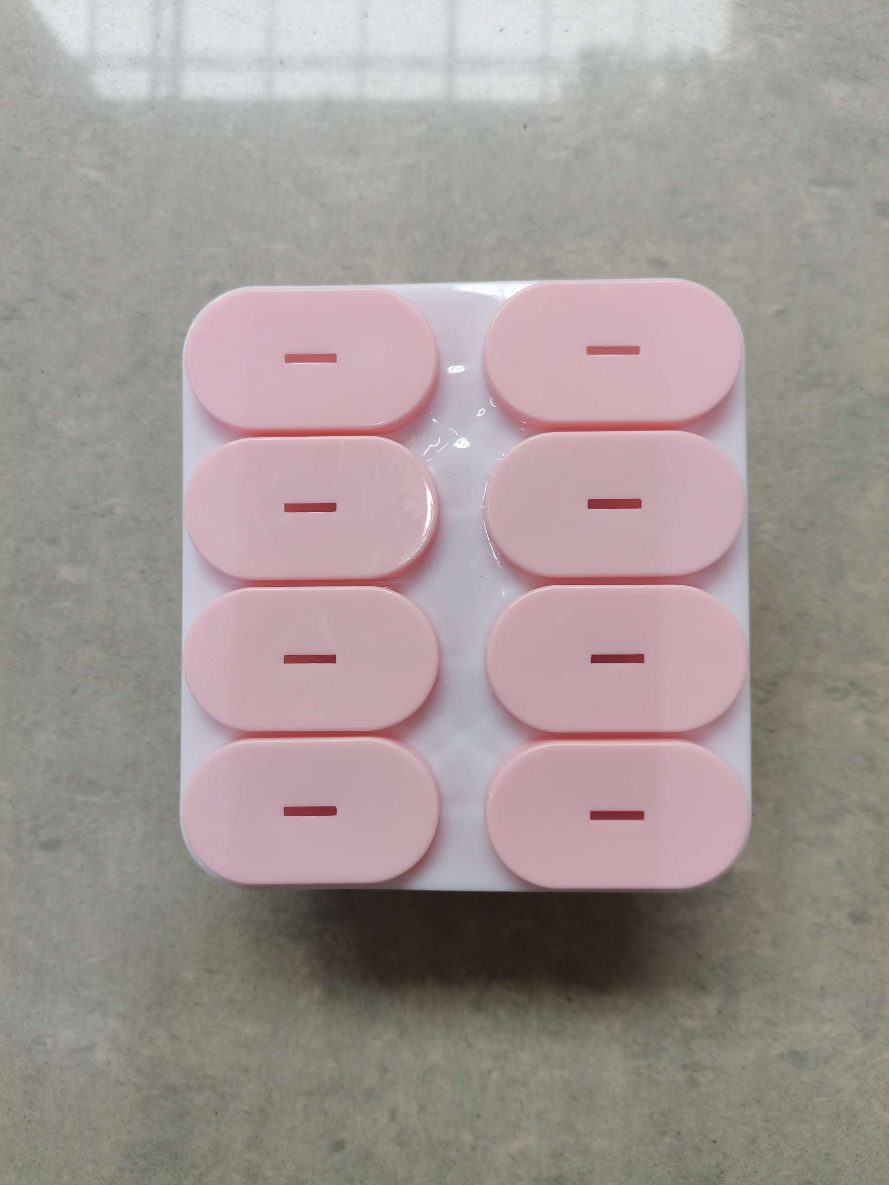 8-piece square silicone ice cream mold, children's Popsicle, silicone ice cube tray model, ice-making baby food box, ice cube mold undefined