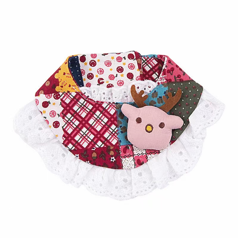 宠物蕾丝帆布口水巾🎉🎉🎉
两个尺寸，三款花色详情图10