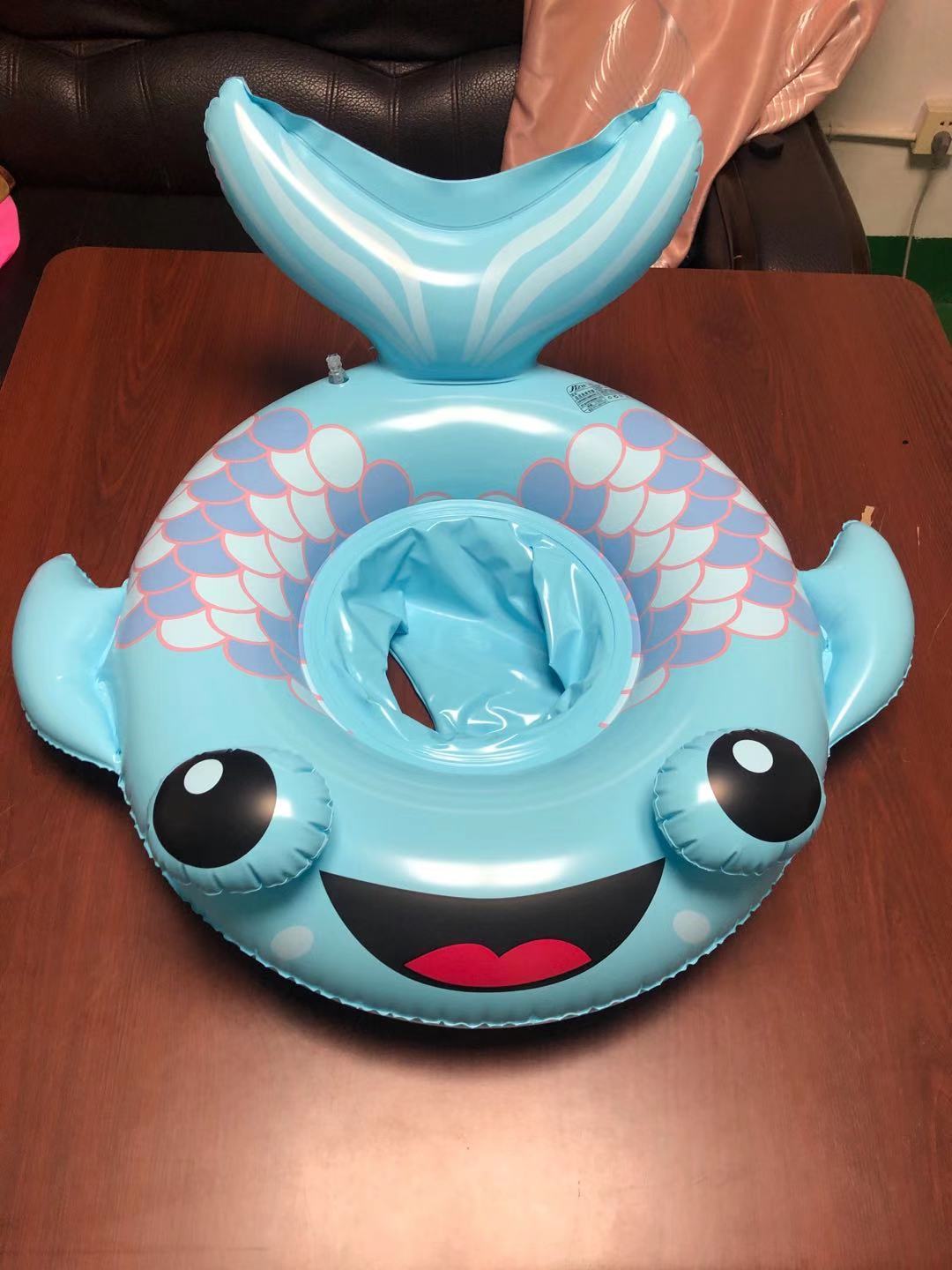 Wholesale of Doudou Fish Pocket Boat children's swimming rings, inflatable toys and water products details Picture