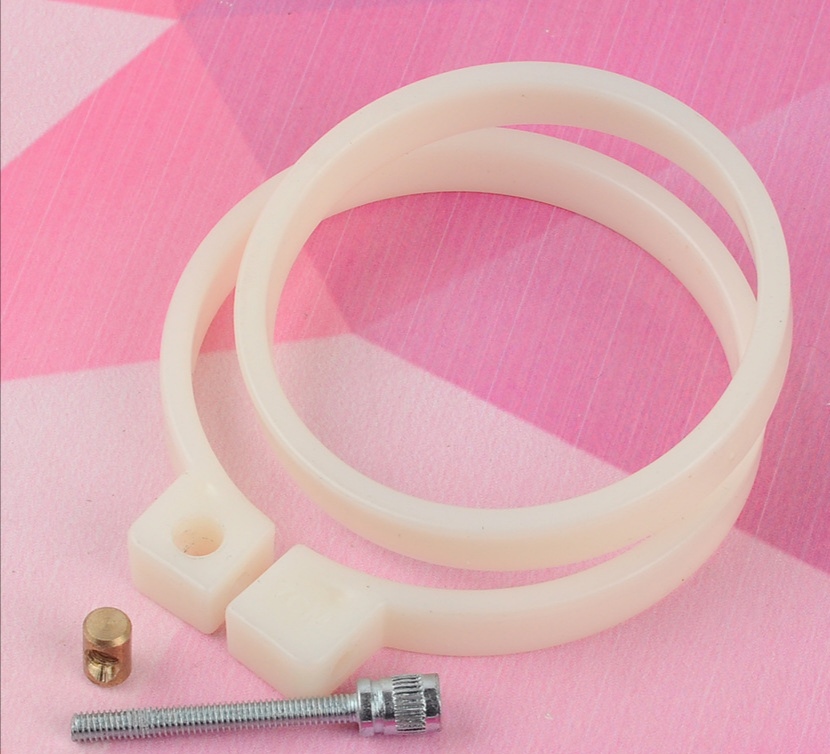 厂家直销现货精品课定制大小乳白色熟料圈ABS详情图6