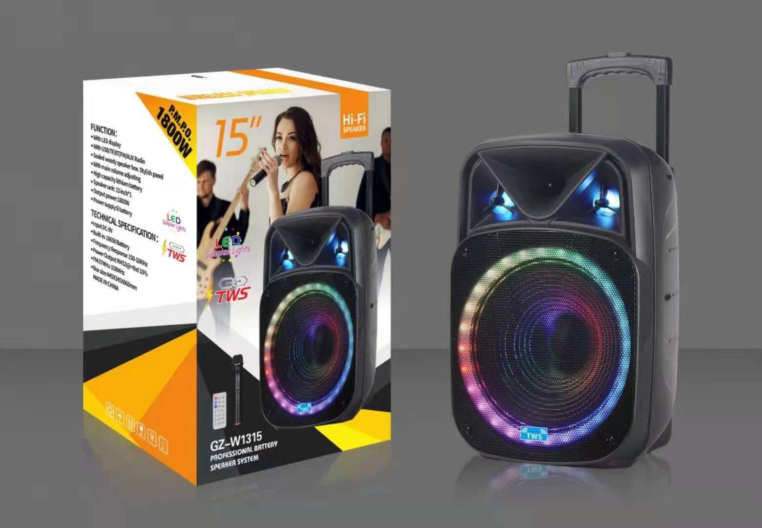 蓝牙音响插卡音响便携式音箱拉杆音响ND系列音响BT speaker