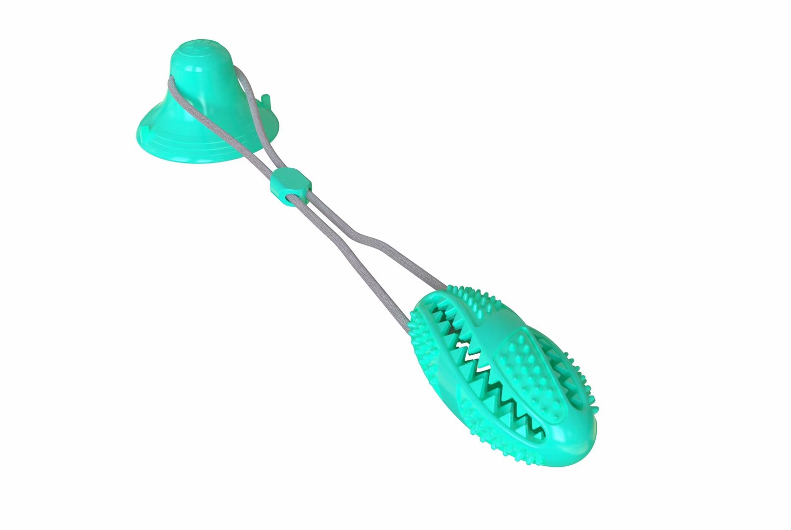 宠物牙刷漏食球加吸盘玩具
尺寸：12*5.4cm