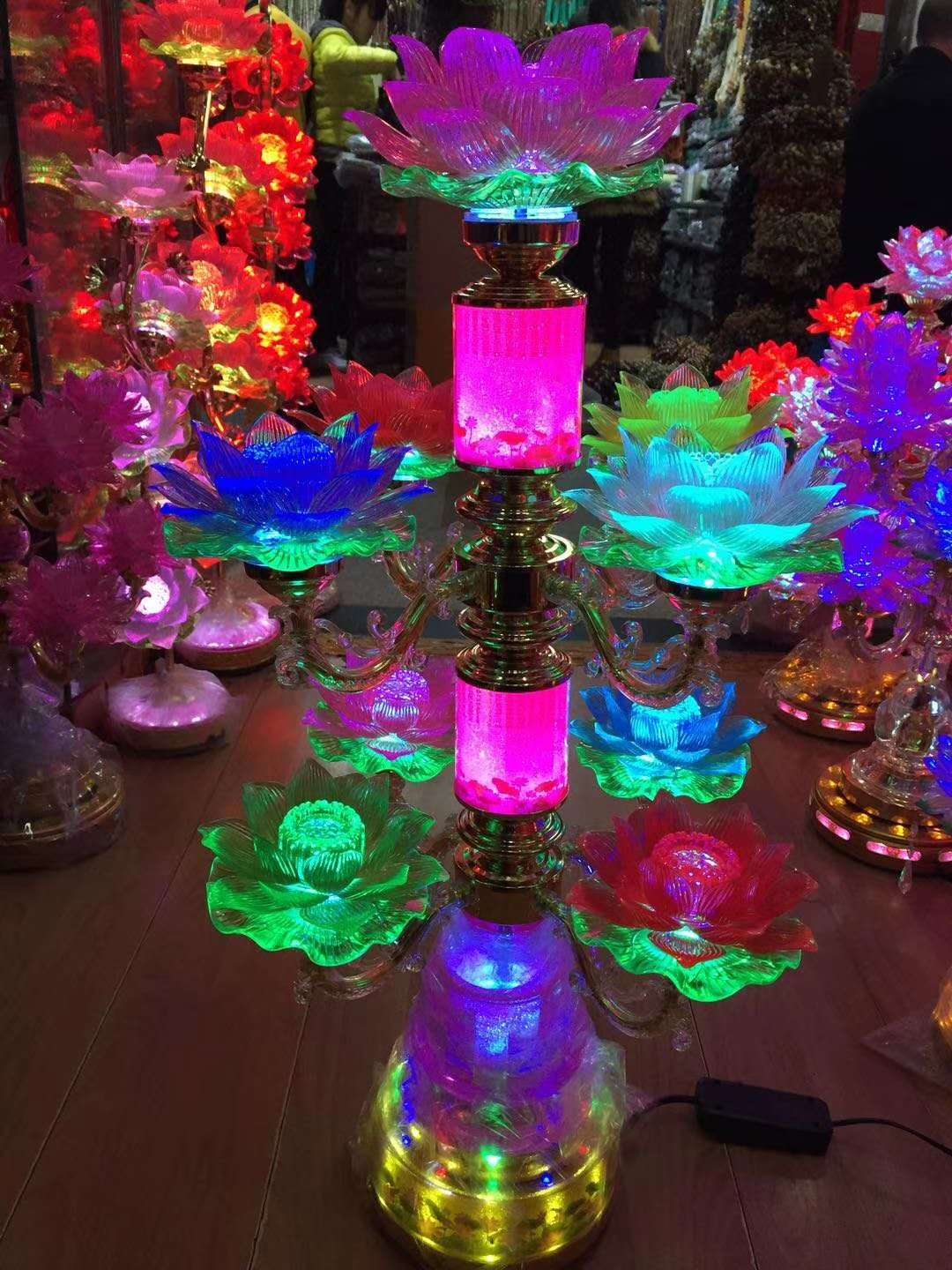 Siete luces coloridas