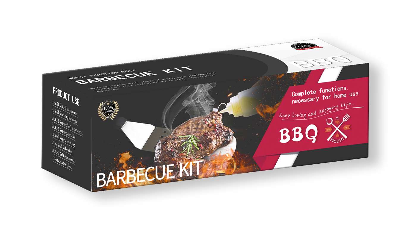 烘培烧烤组合工具BBQ套装热销亚马孙不锈钢铁板烧铲 其他烧烤用具详情图14