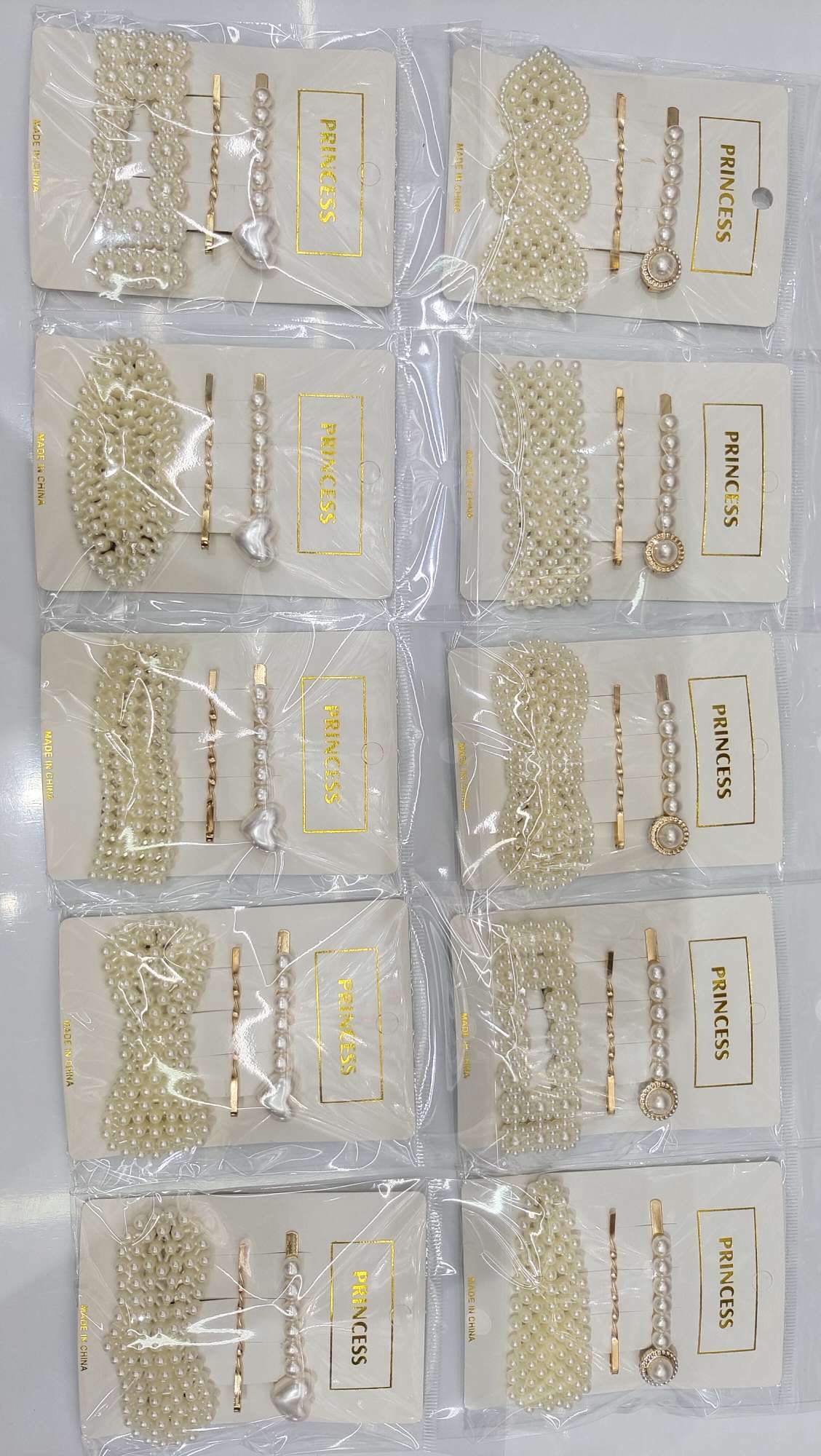 Pearl hair accessory and headwear set Item Picture