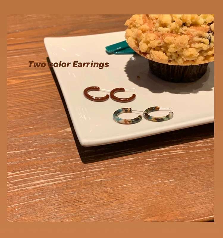 Acetic acid board earrings