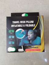 自动按压充气枕便携式充气旅行枕高铁飞机充气枕头办公室午休枕