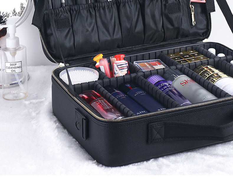 化妆包女便携ins手提大容量多层专业化妆品收纳美甲纹绣工具箱详情图7