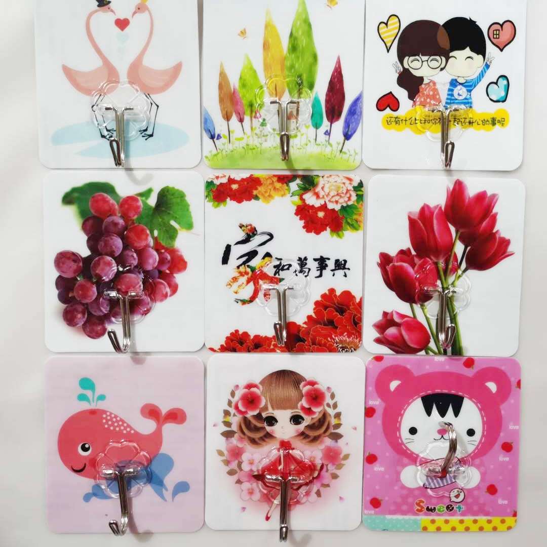 强力粘胶挂钩厨房粘钩无痕墙壁吸盘挂钩浴室创意壁挂承重免钉钩子详情图2